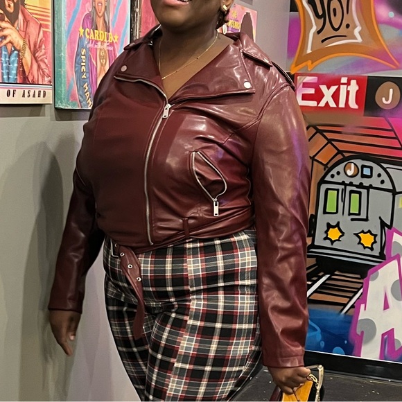 Faux Leather Jacket - Picture 2 of 4